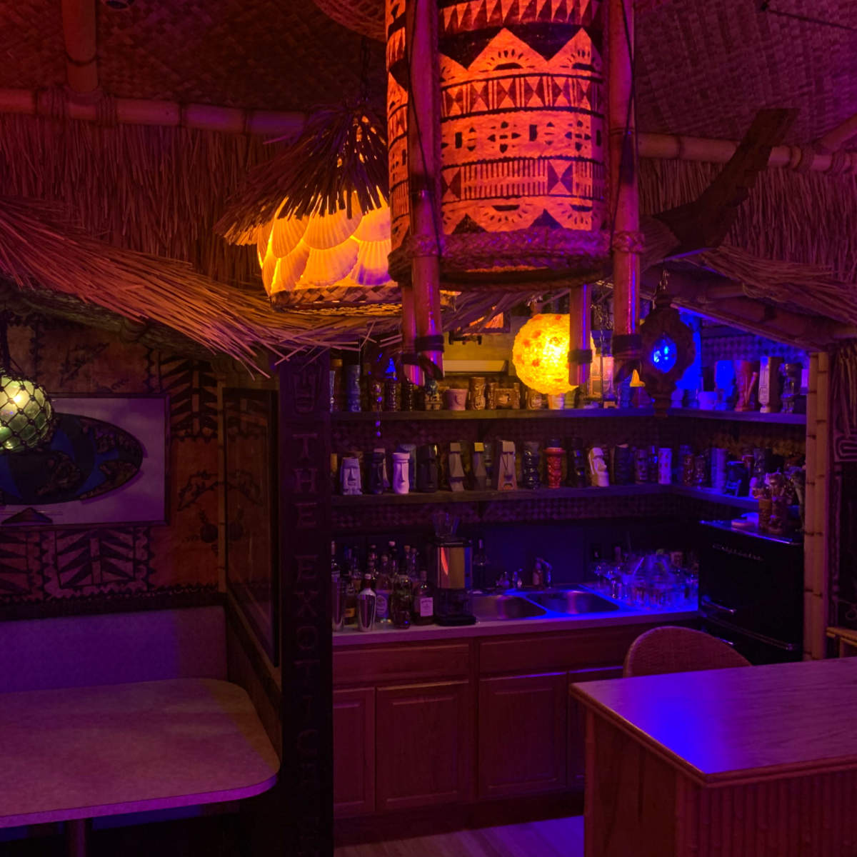 Plan Your Escape to this Exotic Home Tiki Bar in West Bloomfield Image in West Bloomfield Township, West Bloomfield, MI