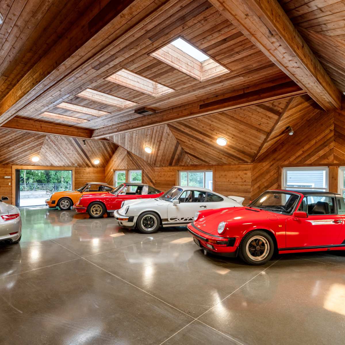 Unique cedar-lined car show room & creekside event space, Cincinnati ...