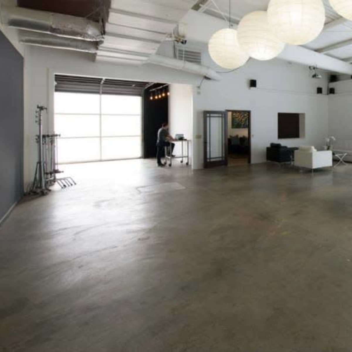 Large natural light Photo / Video studio with blackout options. White cyc wall area in Studio A & B. Located near historic Franklin Tennessee with shopping, restaurants / bars.  Back lot studio. in Franklin Image in Franklin, Franklin, TN