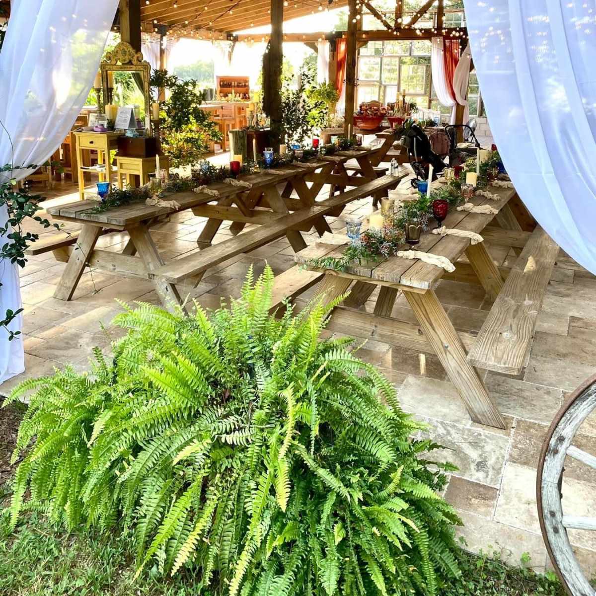 Outside Garden Pavilion in Dade City Image in , Dade City, FL