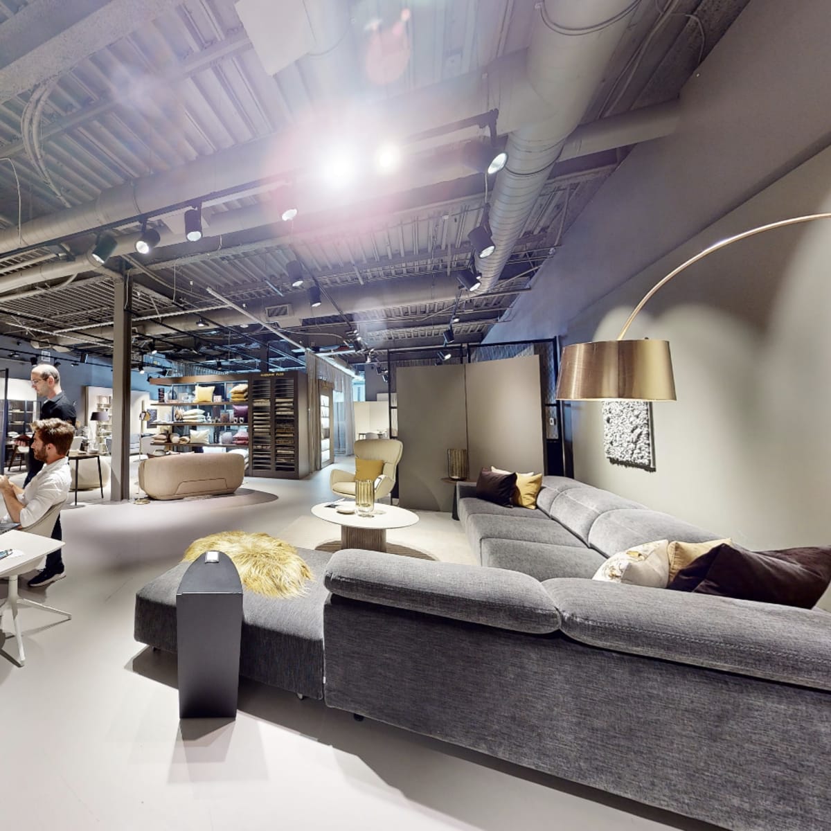 Retail Furniture Gallery in Upscale Urban Setting Industrial Chic and ...