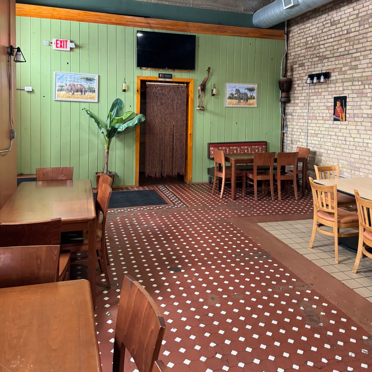 Turn-of-the-century brick building with a commercial kitchen and dining area. in Minneapolis Image in Cedar-Riverside, Minneapolis, MN