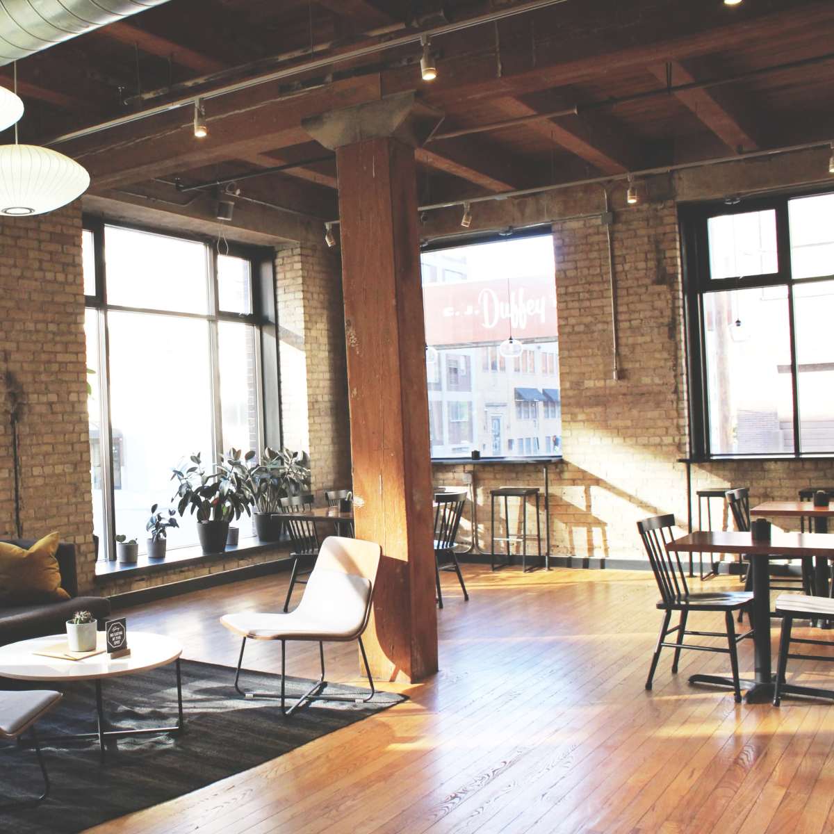 Bright Exposed Brick Cafe Event Space in North Loop Minneapolis in Minneapolis Image in Central Minneapolis, Minneapolis, MN