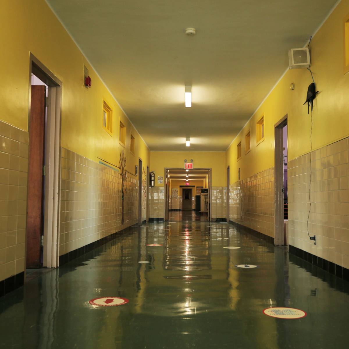 Classic New York School with Spacious Gym, Classrooms and Hallways ...