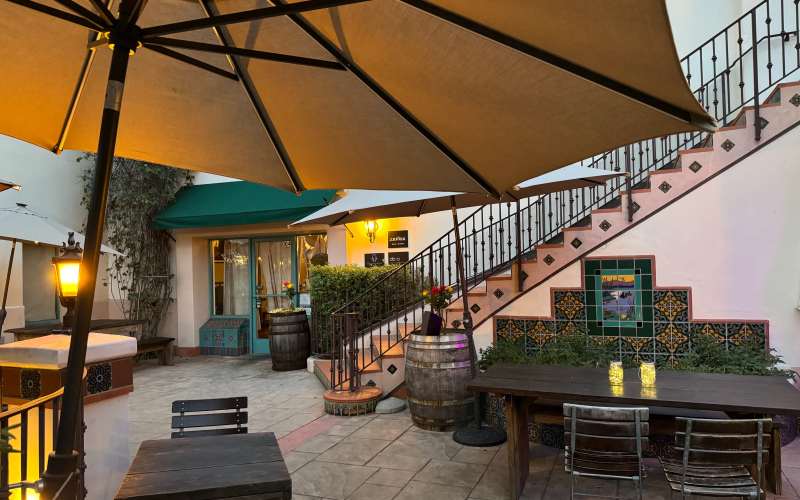 Downtown Ojai Private event space Bar Restaurant with large patio
