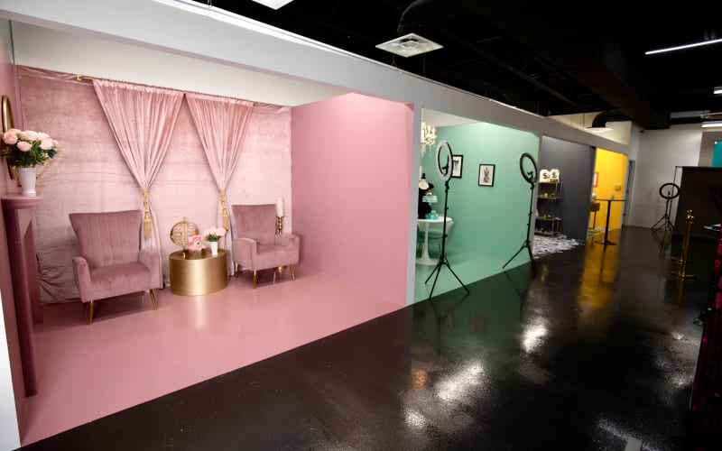 Colorful Luxury Themed 14 Set Photo/Content Studio, Addison, TX Event