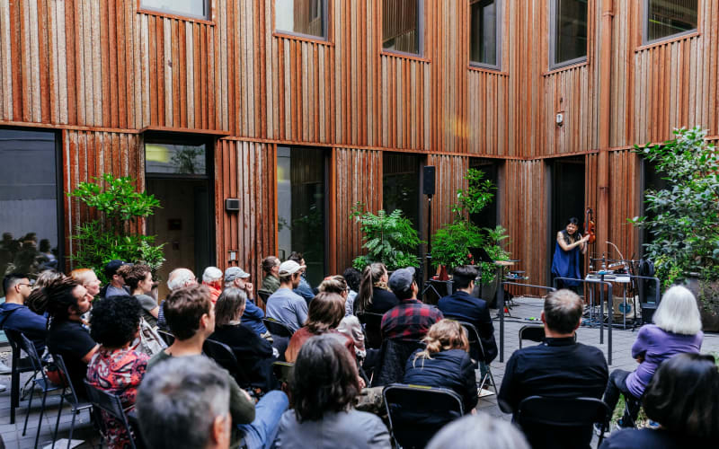 Waechter Architecture and Courtyard in Mississippi District
