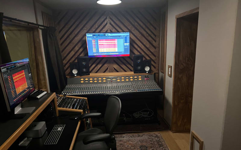 Beautiful sounding live room and control room and recording Studio