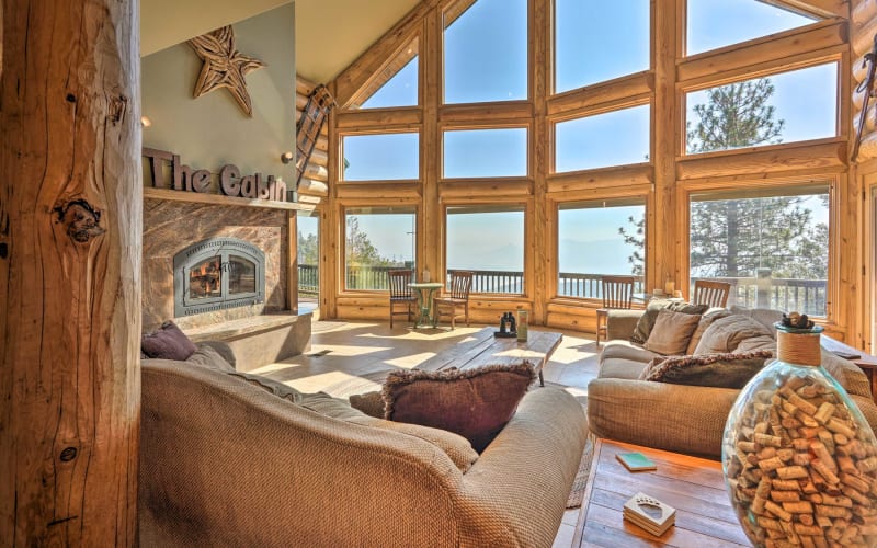 Mountain Log Cabin with Lake View, Wofford Heights, CA Production