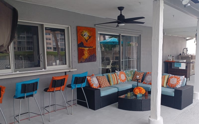 Newly Renovated Beautiful Backyard with Pool and Deck Overlooking Lake ...