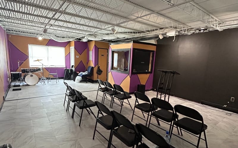 Flex space for meetings, gatherings, podcast and Church services