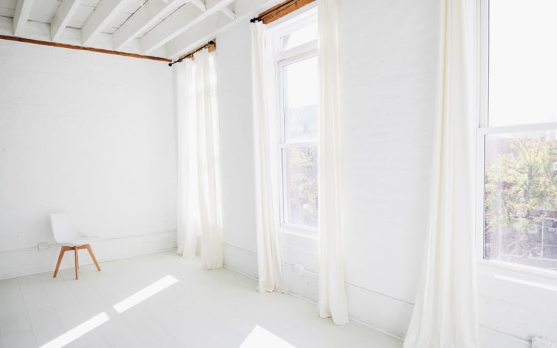 Enlightened Elegance Discover an All White LightFilled Studio in the