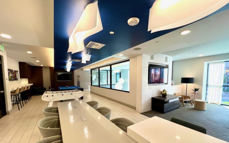 Perfect Entertainment Space Game Room with Pool Table, Shuffleboard