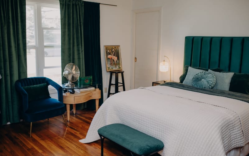 Boho, Retro House, Art Deco Touches with inhome Photography Studio