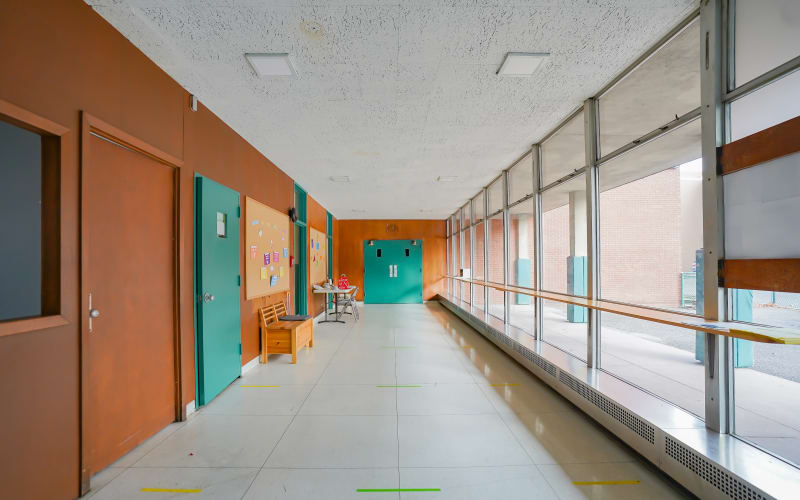 Vintage Grammar School with Classrooms, Offices, Basketball Court