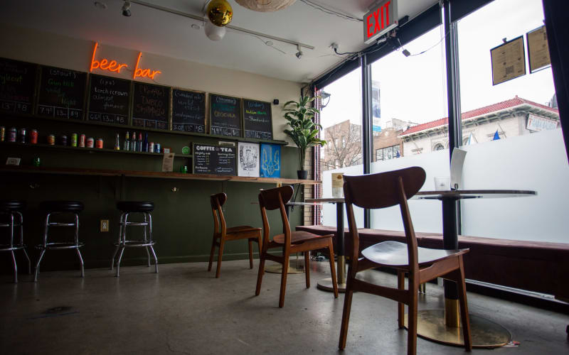 Heart of Gold Astoria Queens Bar and Beer Garden with Mid Century