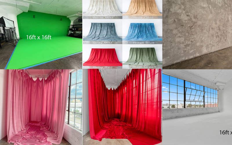 Downtown Natural Light Creative Studio w/ Cyc Wall , Green Screen