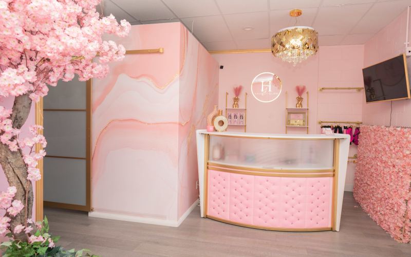 Modern Cute Pink Beauty Bar, SANTA ANA, CA | Event | Peerspace