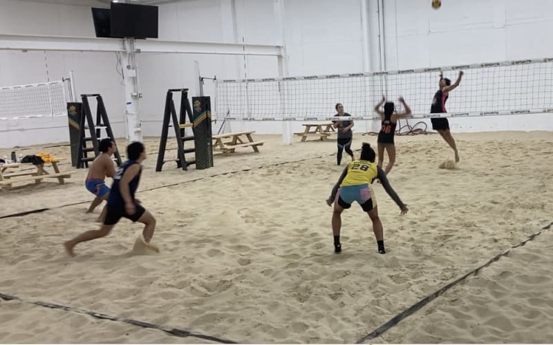 QBK Sports Climate Controlled Indoor Beach Volleyball Facility with
