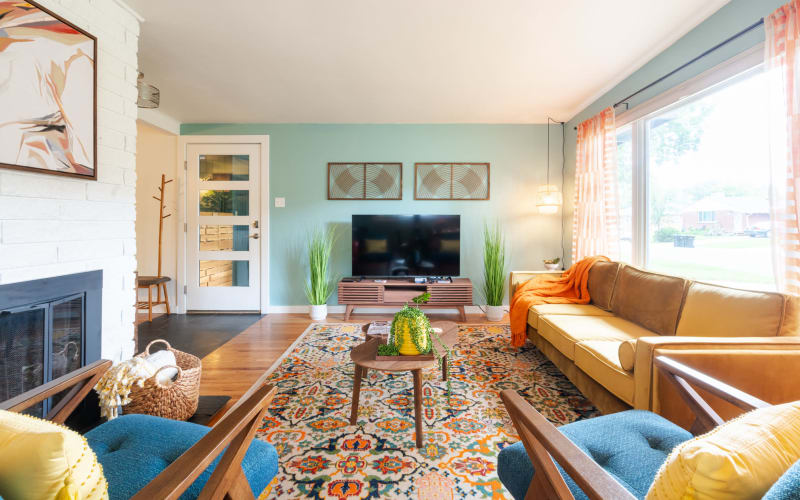 Arvada Retro Rooms with Nostalgic Midcentury Modern Decor and Large