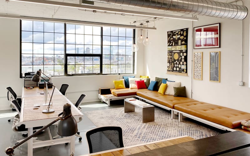 Sunny Industrial Meeting Space with Skyline Views, Boston, MA | Event ...