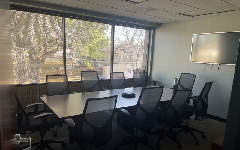 College Park Executive Suites Executive Boardroom with Interactive