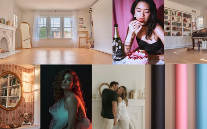 The Lightroom Studio Natural Light Studio with Backdrop, Piano