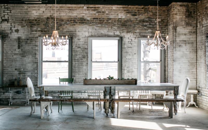Industrial Studio w/ Exposed Brick & Unique Furniture, Detroit, MI