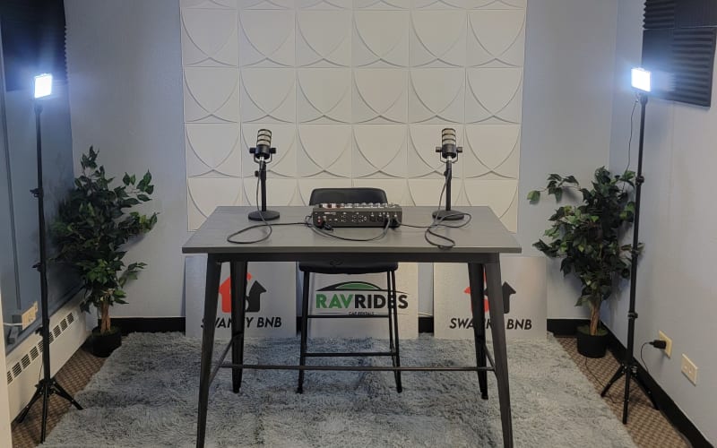 Professional Podcast Studio with Equipment and Office/meeting Space