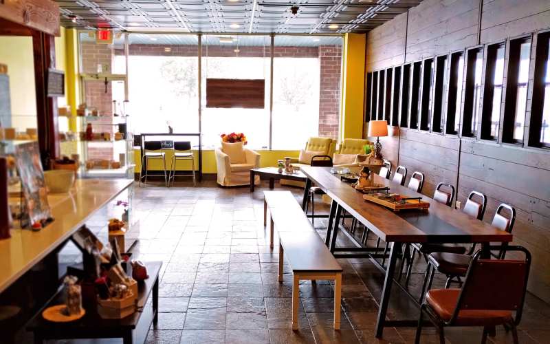 Bright Cozy Lounge and Flexible Event Space with Commercial Kitchen