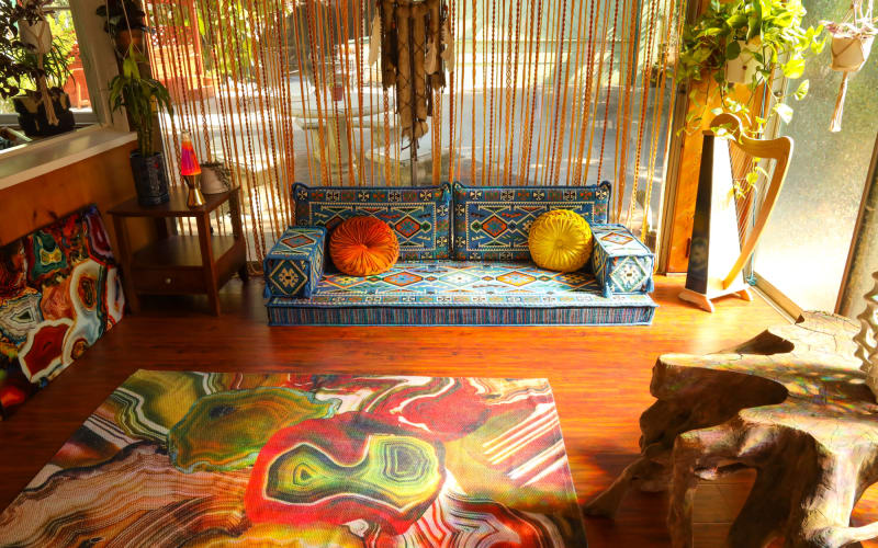 Sunny Boho Home with a Detached Photography Studio and Prop House, Los
