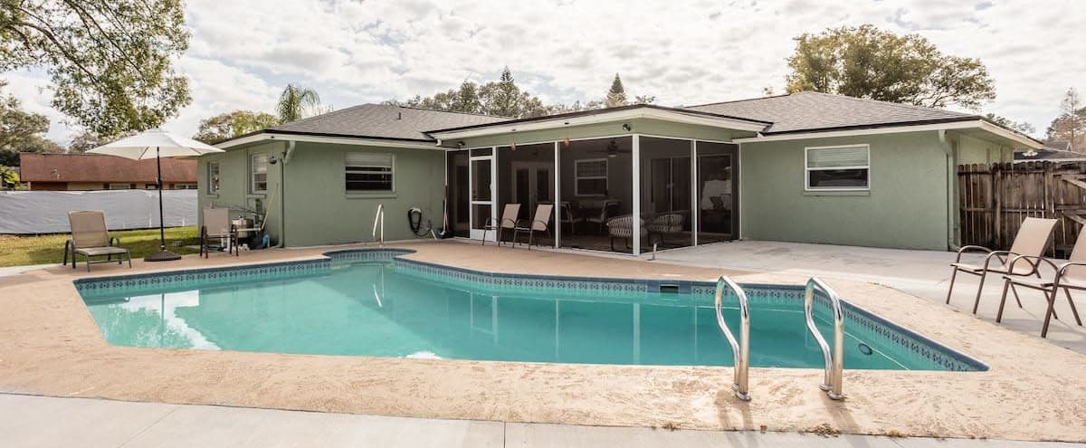 Sunny House with Pool and Minimalist Decor in Brandon Hero Image in Kensington, Brandon, FL