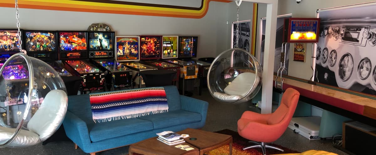 70s Themed Man Cave Classic Cars