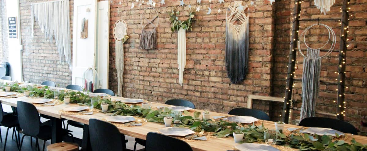 Creative Lakeview Studio Bright Exposed Brick For Workshops