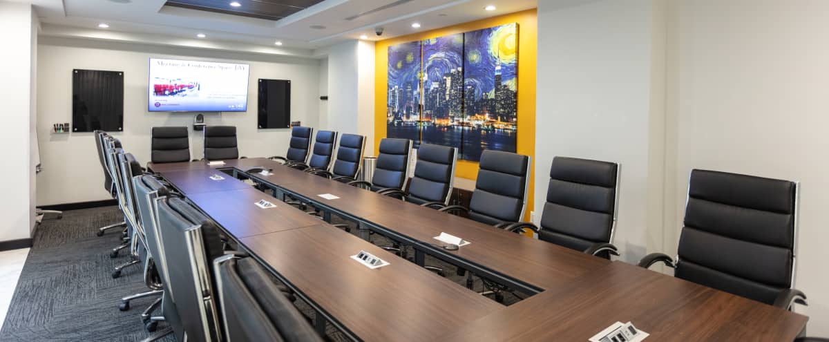 Modern, Corporate Large Meeting Space with Privacy Shade - Great for Production Shoots in New York Hero Image in Midtown, New York, NY