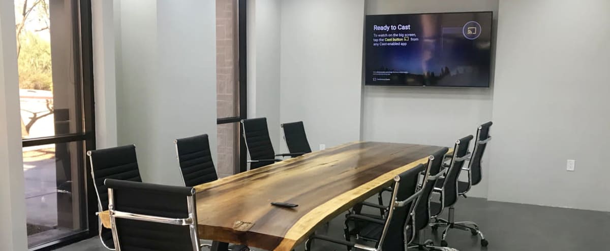 Spacious 12 Person Conference Room w/ Airplay + Whiteboard in Scottsdale Hero Image in North Scottsdale, Scottsdale, AZ