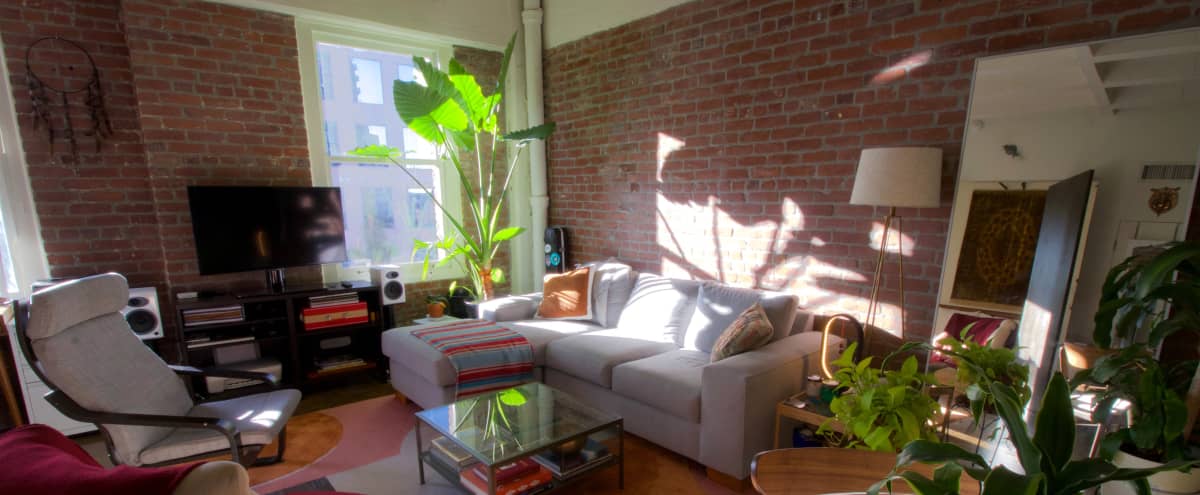 Downtown La Loft With Exposed Brick And Mid Century Modern Design Los Angeles Ca Off Site Peerspace