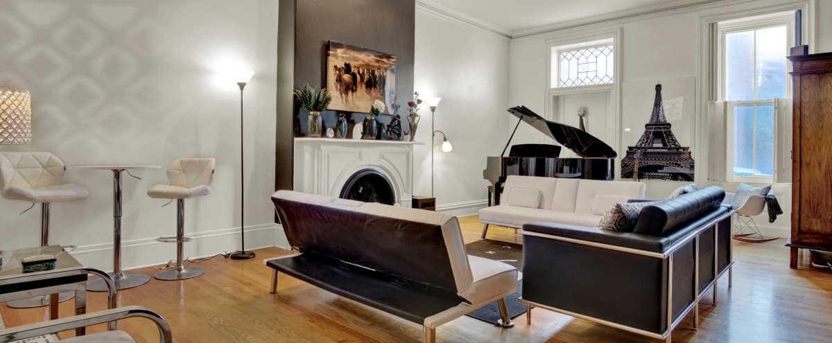 ☆ Downtown Urban Mansion ☆ Baby Grand Piano ☆ Pool Table ☆ Chef's Kitchen ☆ Private Courtyard ☆ in Harrisburg Hero Image in Capitol District, Harrisburg, PA