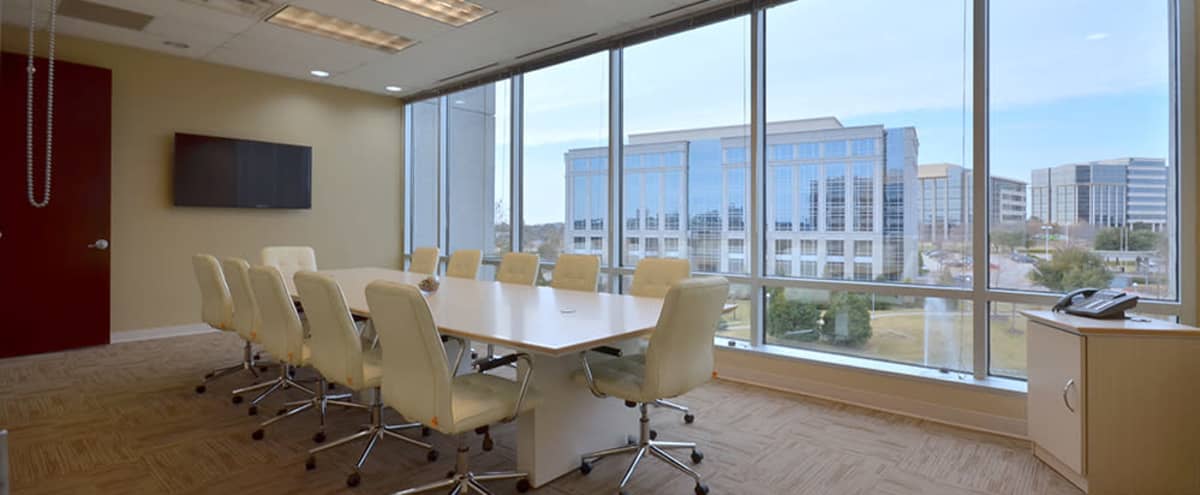Luxurious 12 Person Conference Room in Frisco in Frisco Hero Image in Hall Office Park, Frisco, TX
