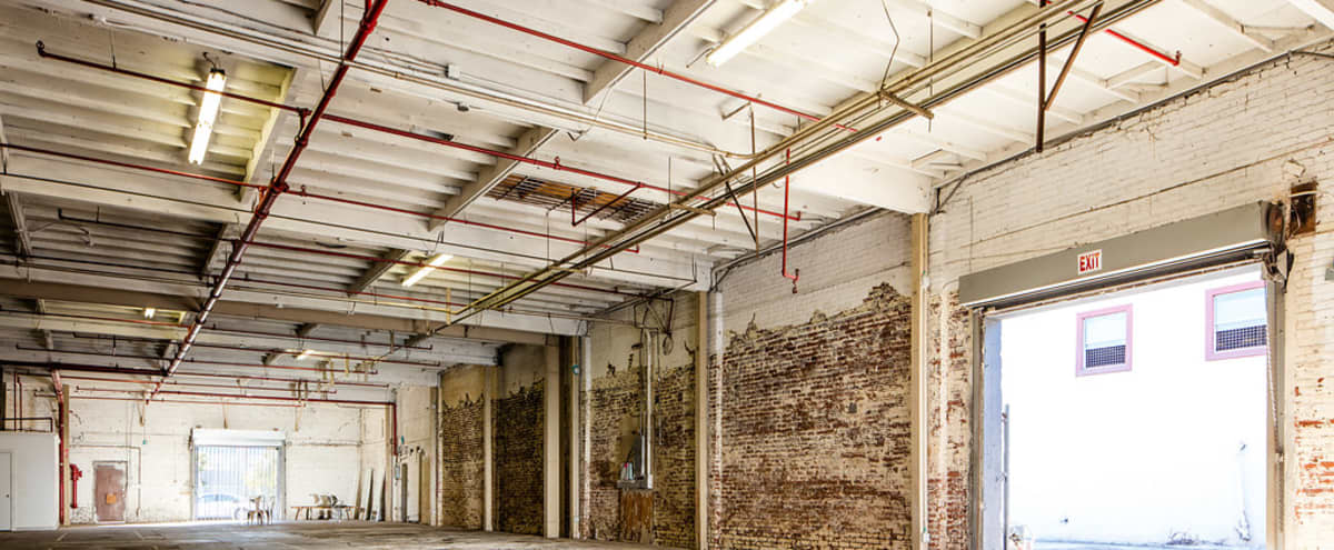 Huge Industrial Warehouse Brick Accent Vintage Doors Drive In