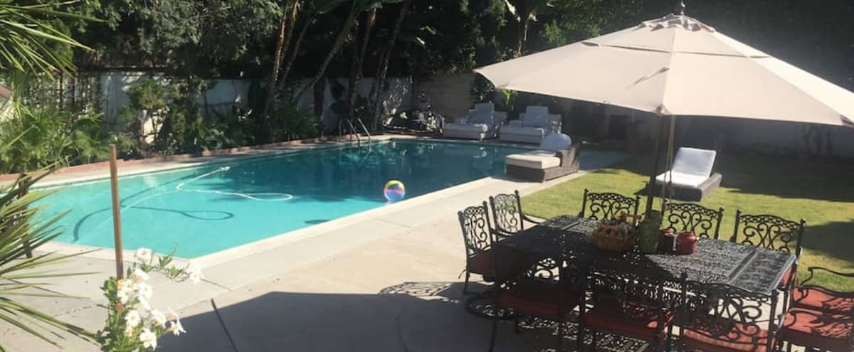 Spacious Backyard With Salt Water Pool Beverly Hills Ca Event