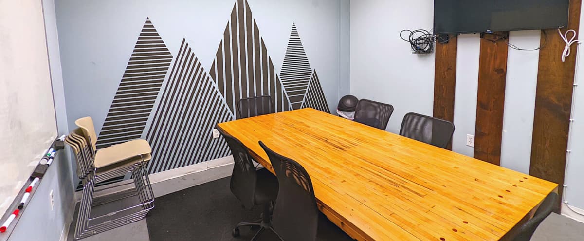 Conference Room - Creative Meeting Space with Mural in Austin Hero Image in Govalle, Austin, TX