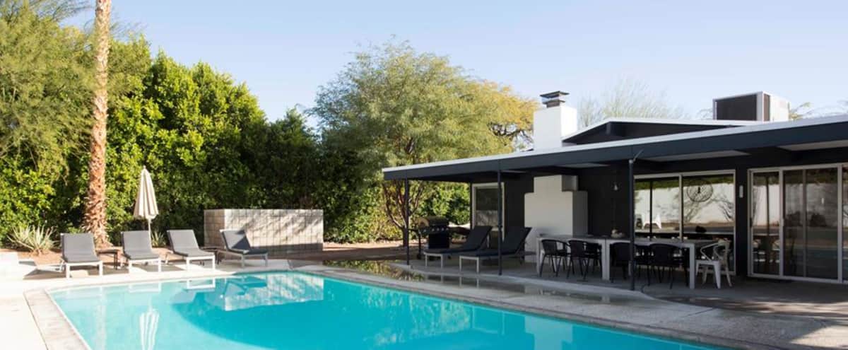 Earthy Midcentury Modern Estate with Pool and Guesthouse in Palm Springs Hero Image in undefined, Palm Springs, CA