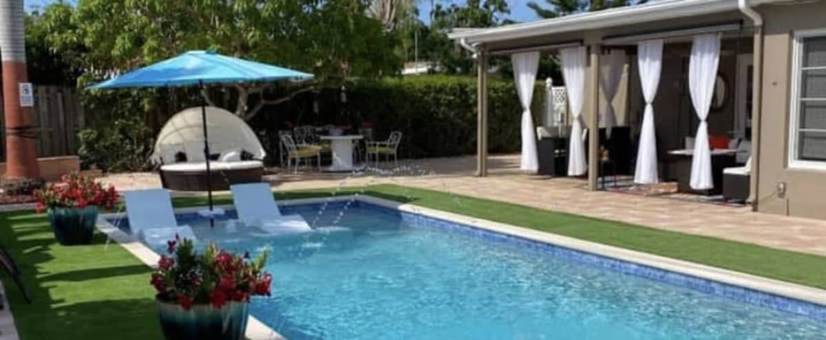 Beautiful Backyard Space with Pool in Deerfield Beach Hero Image in undefined, Deerfield Beach, FL