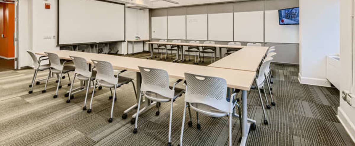Hybrid Team Space - Modular, Bright, Collaborative in the Heart of the Loop for group offsite meetings - Great City Views! Conference Room C in Chicago Hero Image in The Loop, Chicago, IL