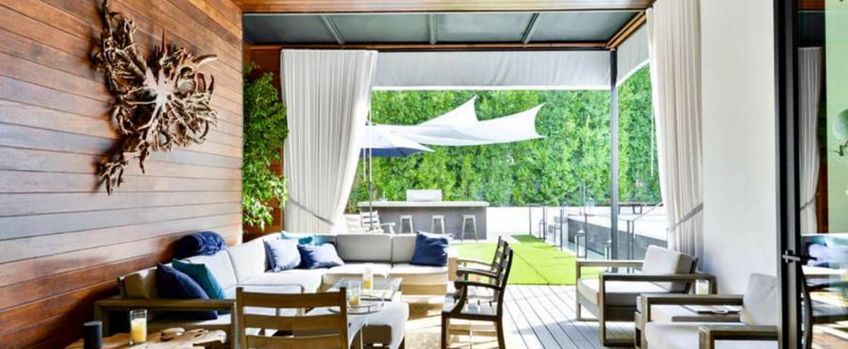Modern Home W Gorgeous Pool Tiered Backyard Studio City Ca