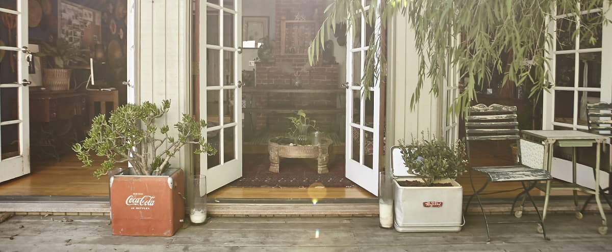 Bohemian Ranch Style Home With Yoga Studio Eclectic Outdoor Space