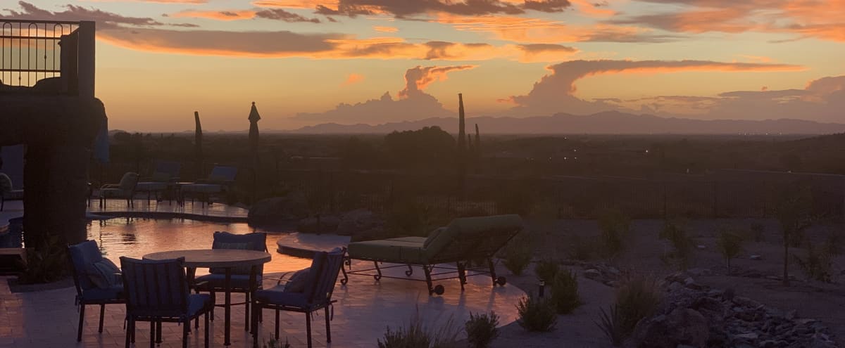 Luxury Outdoor Space with Sweeping Skyline Views in Phoenix Hero Image in South Mountain Village, Phoenix, AZ