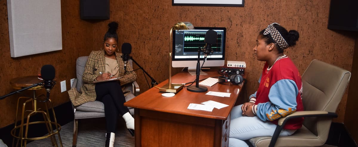 Warm, Inviting & Professional Studio for Podcasts, Oral Histories, Voiceovers, Comedy Routines, Production, Audio Books, Poetry Readings, & More in Atlanta Hero Image in Downtown Atlanta, Atlanta, GA