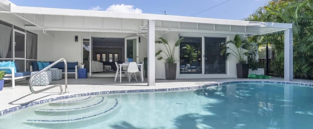 Designer's Modern Home w/ Gourmet Kitchen & Saltwater Heated Pool in Oakland Park Hero Image in South Corals, Oakland Park, FL